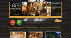 Desktop Screenshot of cabanes-perchees-dans-les-arbres.com